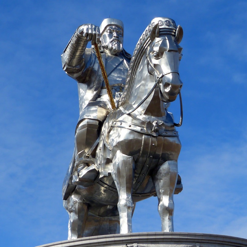 Der grosse Dhingis Khan, Statue, Mongolei